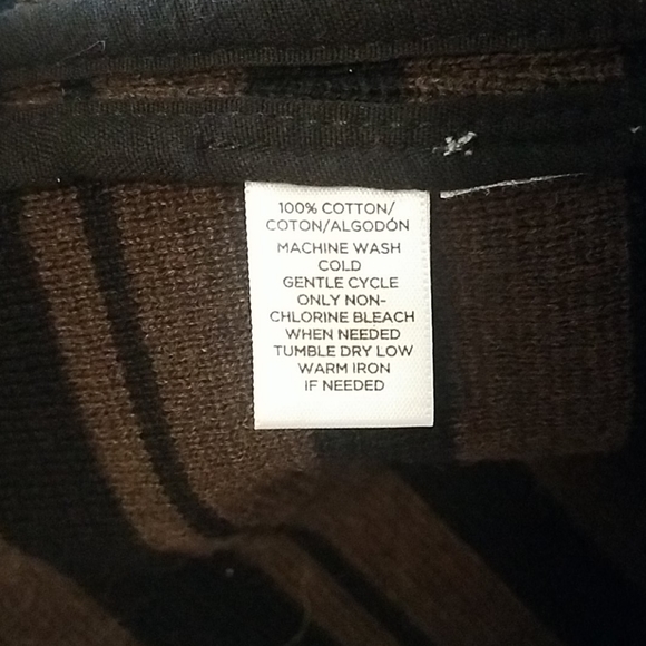 Brown and black striped cotton blazer - Picture 4 of 4